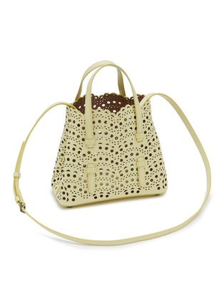 Detail View - Click To Enlarge - ALAÏA - Mina 20 Perforated Vienne Motif Tote Bag