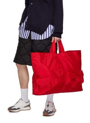 Figure View - Click To Enlarge - COMME DES GARÇONS SHIRT - Oversized Nylon Tote Bag