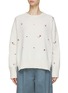 Main View - Click To Enlarge - BARRIE - Cashmere Embroidered Jumper