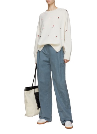 Figure View - Click To Enlarge - BARRIE - Cashmere Embroidered Jumper