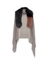 Main View - Click To Enlarge - VINTAGE SHADES - Grey Affair Fur Collar Cashmere Stole