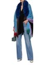 Figure View - Click To Enlarge - VINTAGE SHADES - Fur Collar Cashmere Stole