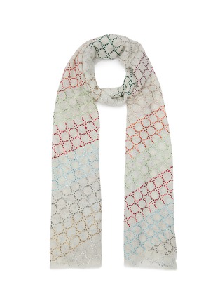 Main View - Click To Enlarge - VINTAGE SHADES - The Linear Cashmere Stole