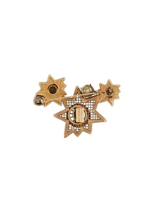 Figure View - Click To Enlarge - THOT GIOIELLI - Brass Crystal Star Brooch