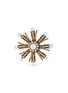 Main View - Click To Enlarge - THOT GIOIELLI - Brass Pearl Crystal Sunflower Brooch