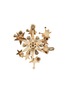 Figure View - Click To Enlarge - THOT GIOIELLI - Brass Crystal Stars Brooch