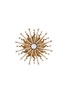 Main View - Click To Enlarge - THOT GIOIELLI - Brass Crystal Sun Brooch