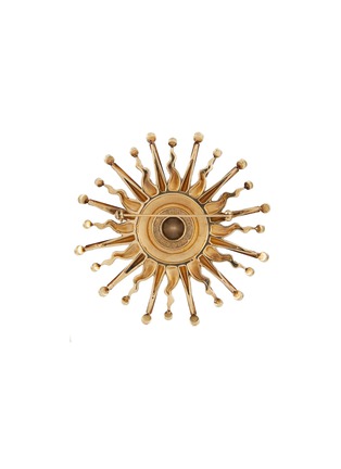 Figure View - Click To Enlarge - THOT GIOIELLI - Brass Crystal Sun Brooch