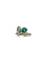 Detail View - Click To Enlarge - THOT GIOIELLI - Brass Emerald Crystal Moth Brooch