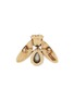 Figure View - Click To Enlarge - THOT GIOIELLI - Brass Emerald Crystal Moth Brooch
