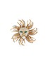 Main View - Click To Enlarge - THOT GIOIELLI - Brass Pearl Crystal Leopard Brooch