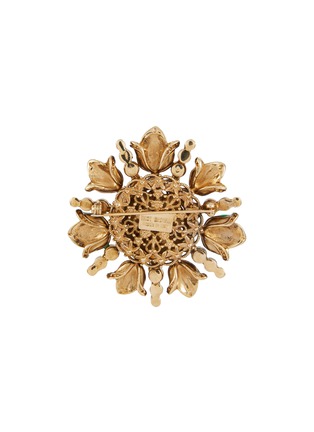 Figure View - Click To Enlarge - THOT GIOIELLI - Brass Crystal Blossom Brooch