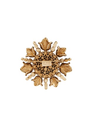 Figure View - Click To Enlarge - THOT GIOIELLI - Brass Crystal Blossom Brooch