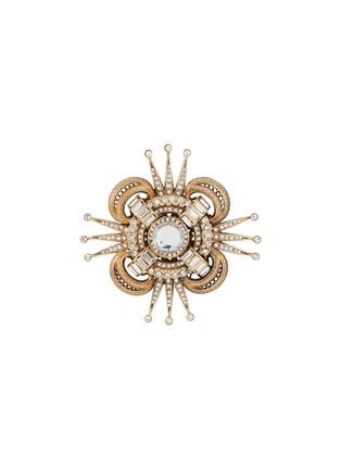 Main View - Click To Enlarge - THOT GIOIELLI - Brass Crystal Star Brooch