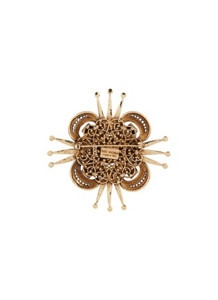Figure View - Click To Enlarge - THOT GIOIELLI - Brass Crystal Star Brooch