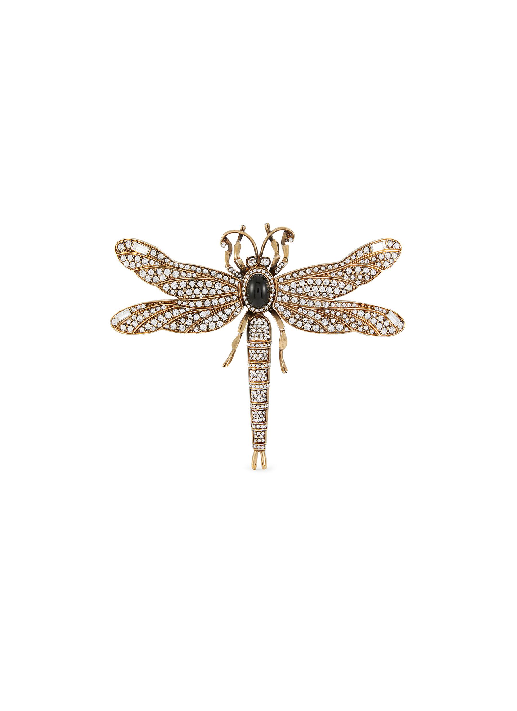 Brass Dragonfly Brooch