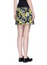Back View - Click To Enlarge - CYNTHIA & XIAO - Removable floral embroidery flap shorts