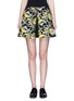 Main View - Click To Enlarge - CYNTHIA & XIAO - Removable floral embroidery flap shorts