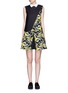 Figure View - Click To Enlarge - CYNTHIA & XIAO - Removable floral embroidery flap shorts