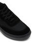 Detail View - Click To Enlarge - COMME DES GARÇONS HOMME - Mesh Suede Low Top Sneakers