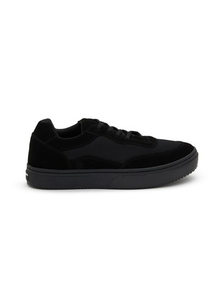 Main View - Click To Enlarge - COMME DES GARÇONS HOMME - Mesh Suede Low Top Sneakers