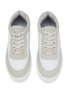 Detail View - Click To Enlarge - COMME DES GARÇONS HOMME - Mesh Suede Low Top Sneakers