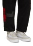 Figure View - Click To Enlarge - COMME DES GARÇONS HOMME - Mesh Suede Low Top Sneakers