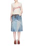 Figure View - Click To Enlarge - CURRENT/ELLIOTT - 'The Patchwork Skirt' denim skirt