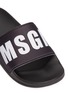 Detail View - Click To Enlarge - MSGM - 'MSGM' logo slide sandals