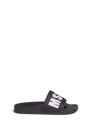 Main View - Click To Enlarge - MSGM - 'MSGM' logo slide sandals