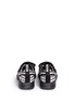 Back View - Click To Enlarge - MSGM - Zigzag stripe mesh sneakers