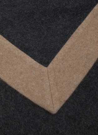 Detail View - Click To Enlarge - OYUNA - Etra Cashmere Throw — Charcoal/Taupe