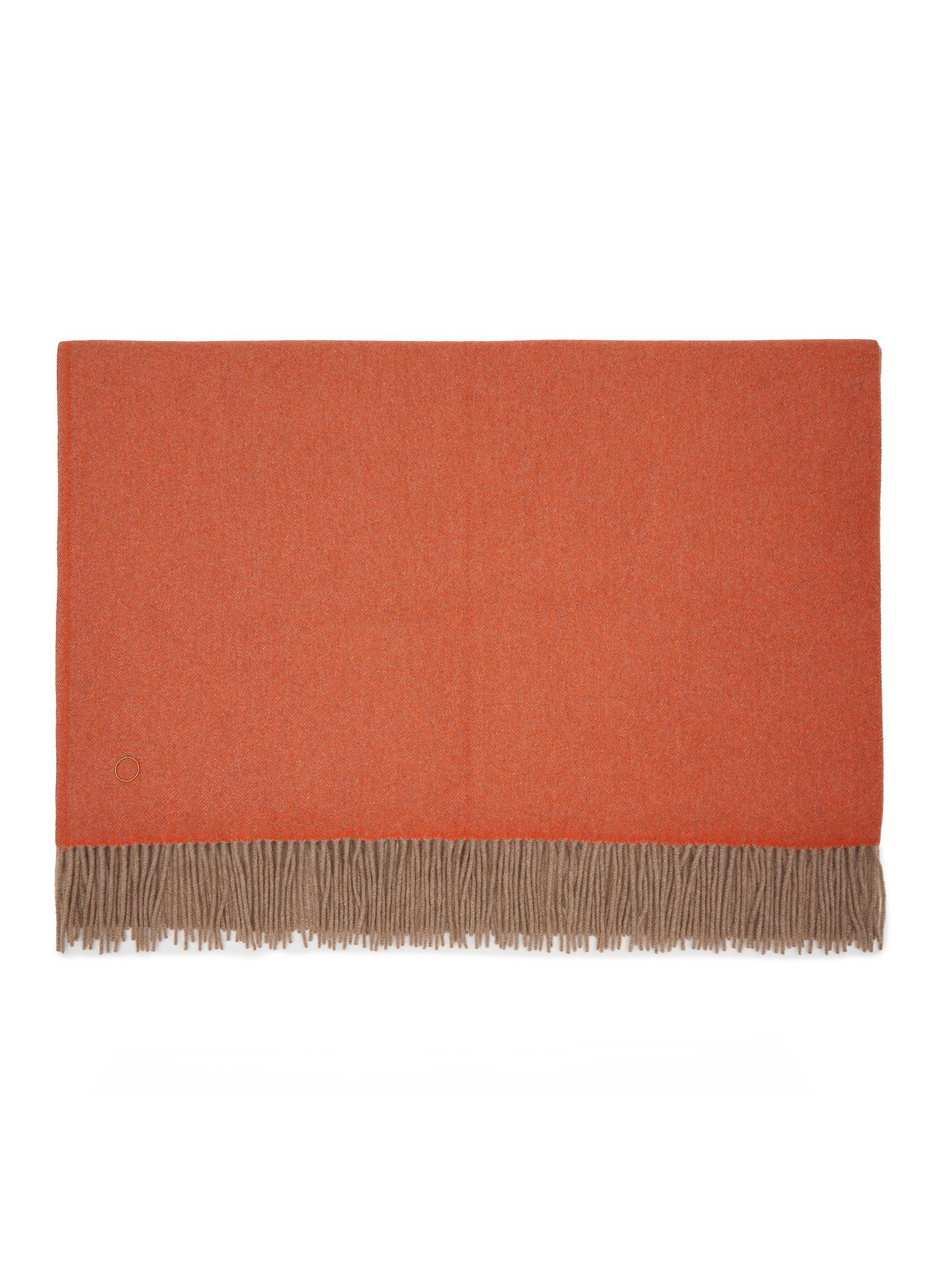 Orange best sale cashmere throw