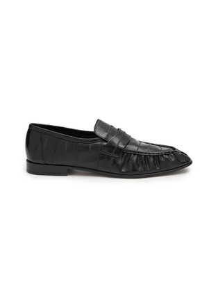 Main View - Click To Enlarge - THE ROW - Soft Eel Skin Leather Loafers