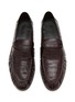 Figure View - Click To Enlarge - THE ROW - Soft Eel Skin Leather Loafers