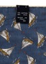 Detail View - Click To Enlarge - DRAKE'S - Boat print cotton-silk pocket square