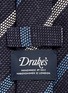 Detail View - Click To Enlarge - DRAKE'S - Regimental stripe silk tussah tie