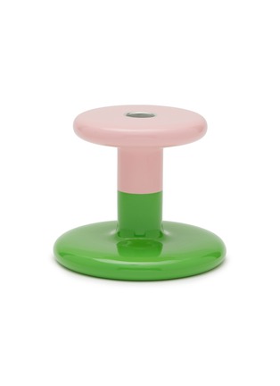 Main View - Click To Enlarge - HEM - Pesa Low Candleholder — Pink/Green