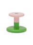 Main View - Click To Enlarge - HEM - Pesa Low Candleholder — Pink/Green