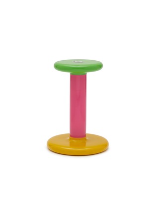 Main View - Click To Enlarge - HEM - Pesa Medium Candleholder — Green/Magenta/Honey Yellow