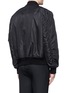 Back View - Click To Enlarge - GIVENCHY - Barb wire Jesus print padded bomber jacket