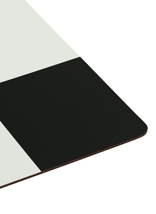 Detail View - Click To Enlarge - HEM - Check Placemat Set of 2 — Cream/Black