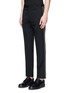 Front View - Click To Enlarge - GIVENCHY - Curb chain side stripe virgin wool pants