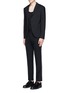 Figure View - Click To Enlarge - GIVENCHY - Curb chain side stripe virgin wool pants