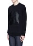 Front View - Click To Enlarge - GIVENCHY - Jesus print cotton sweatshirt
