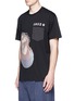 Front View - Click To Enlarge - GIVENCHY - Jesus embroidery appliqué T-shirt