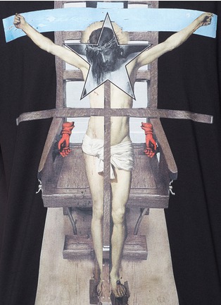 Detail View - Click To Enlarge - GIVENCHY BEAUTY - Jesus print cotton T-shirt