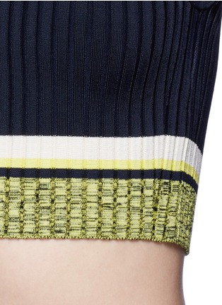 Detail View - Click To Enlarge - RAG & BONE - 'Sheridan' colourblock stripe cropped top