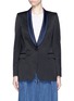 Main View - Click To Enlarge - DRIES VAN NOTEN - 'Brisa' satin shawl lapel tuxedo jacket