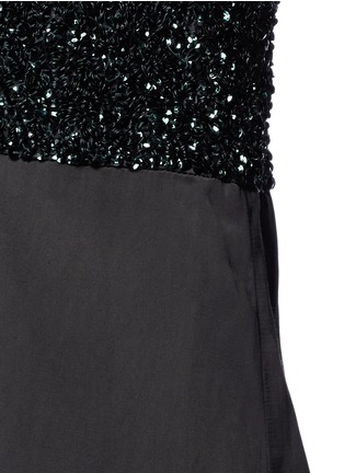Detail View - Click To Enlarge - DRIES VAN NOTEN - 'Dal' sequin embellished sateen cami dress